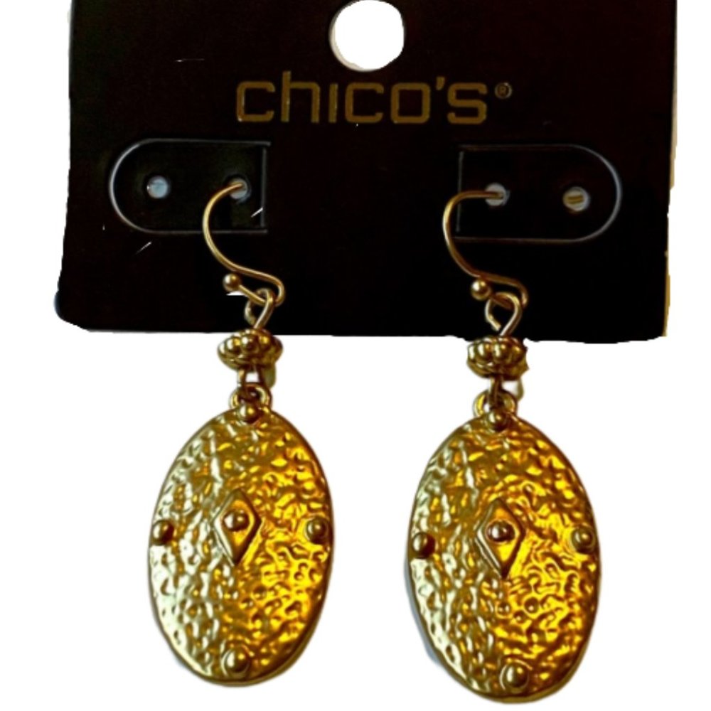 Chico’s Gold Dangle Earrings